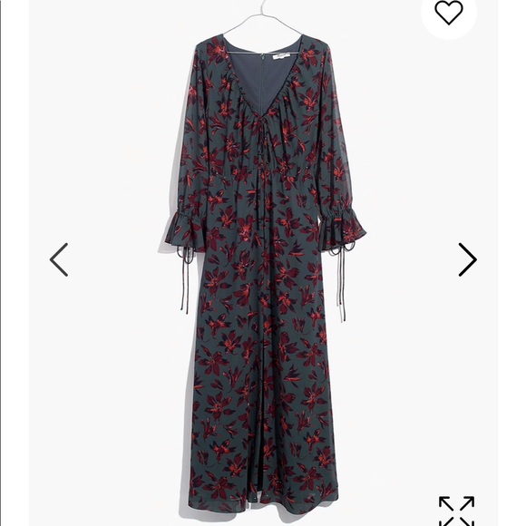 NEW • Madewell • Willowleaf Maxi Floral Dress 4 - Picture 4 of 8
